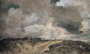 John Constable Road to the The Spaniards,Hampstead 2(9)July 1822 Spain oil painting artist